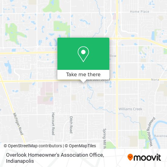 Overlook Homeowner's Association Office map