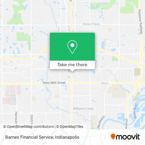 Barnes Financial Service map