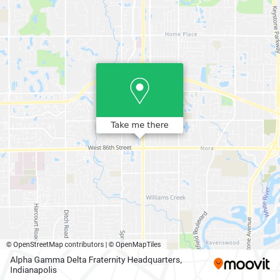 Mapa de Alpha Gamma Delta Fraternity Headquarters