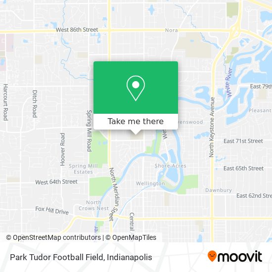 Park Tudor Football Field map