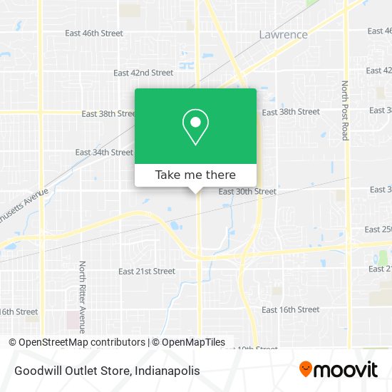 Mapa de Goodwill Outlet Store