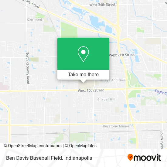 Ben Davis Baseball Field map
