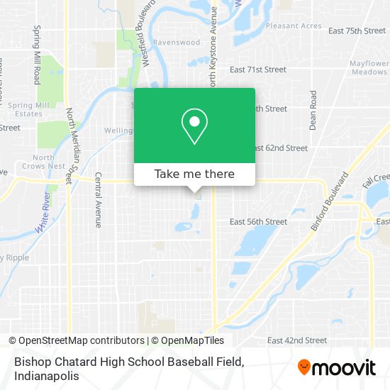 Mapa de Bishop Chatard High School Baseball Field