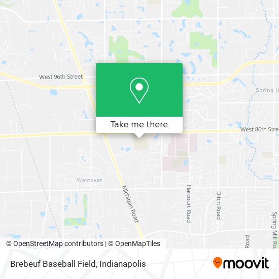 Brebeuf Baseball Field map