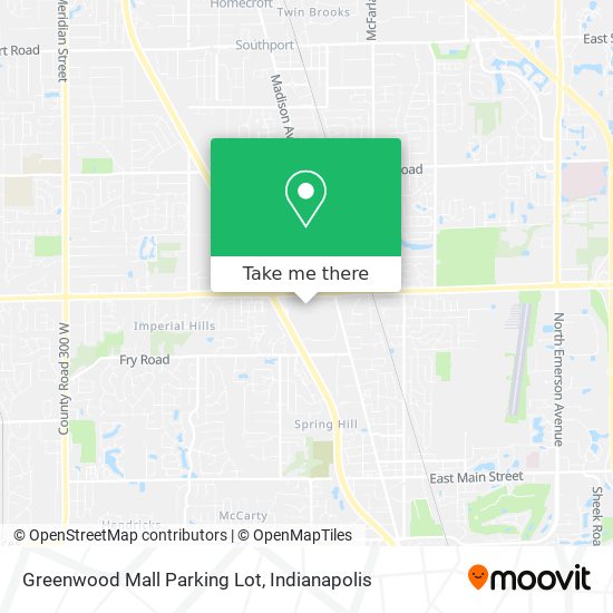 Mapa de Greenwood Mall Parking Lot