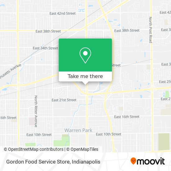 Gordon Food Service Store map