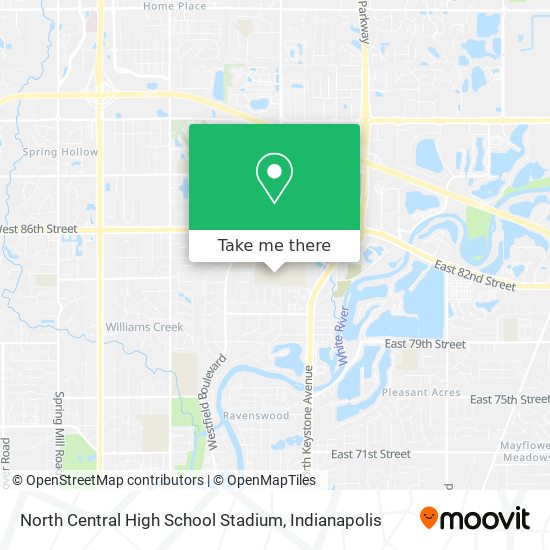 Mapa de North Central High School Stadium