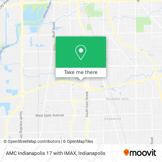 AMC Indianapolis 17 with IMAX map