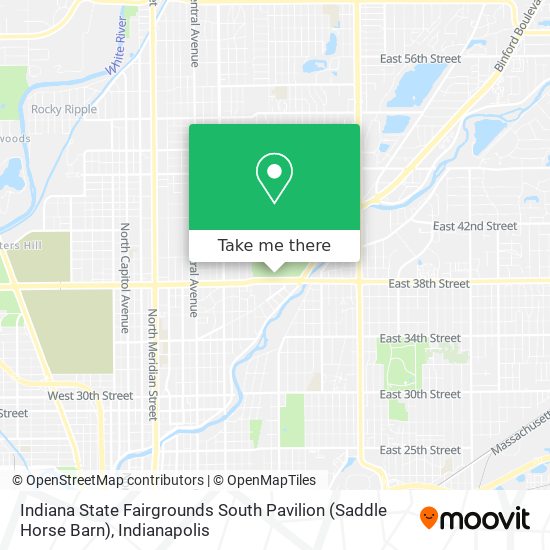 Indiana State Fairgrounds South Pavilion (Saddle Horse Barn) map