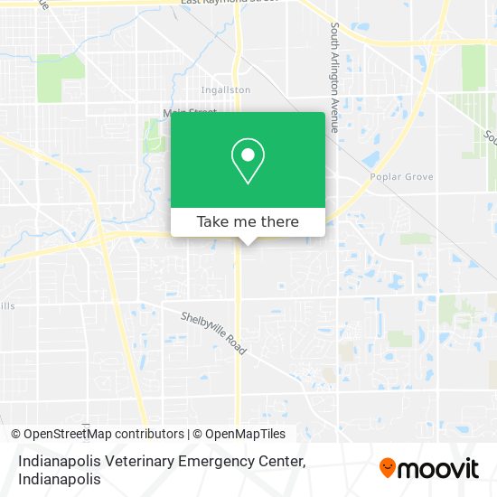 Indianapolis Veterinary Emergency Center map