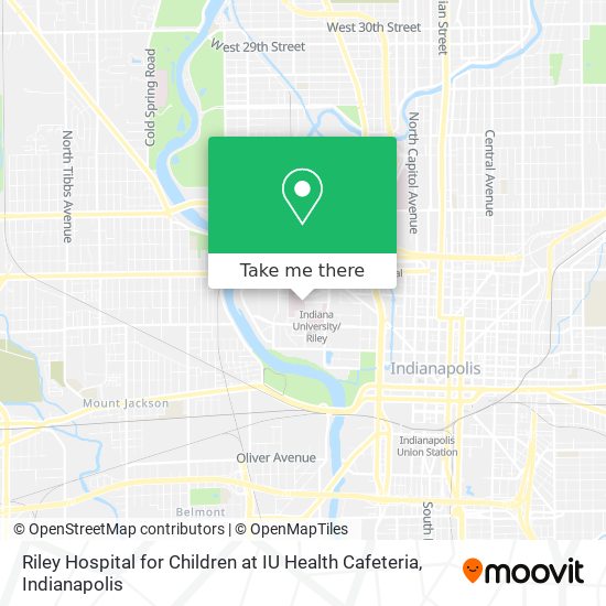Riley Hospital for Children at IU Health Cafeteria map