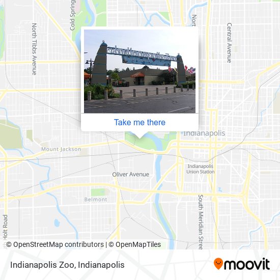 Mapa de Indianapolis Zoo