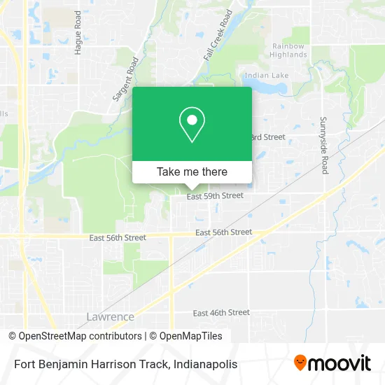 Fort Benjamin Harrison Track map