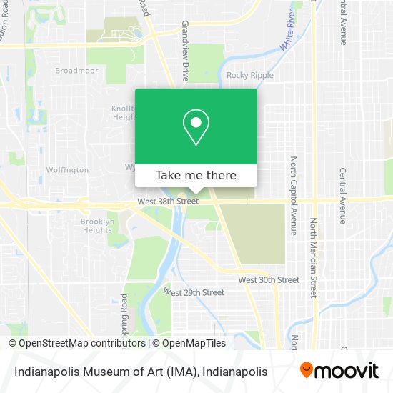 Mapa de Indianapolis Museum of Art (IMA)
