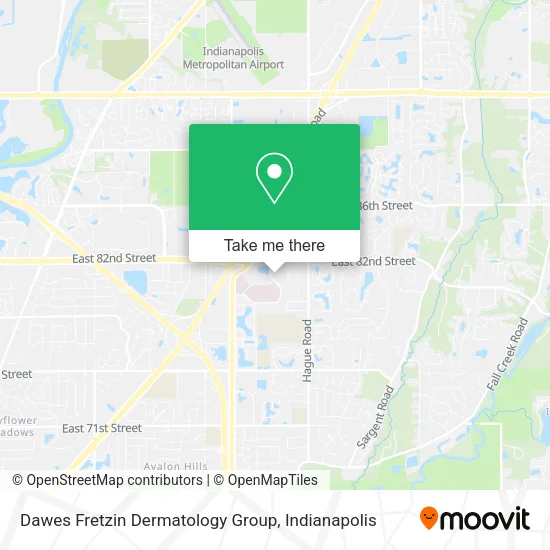 Dawes Fretzin Dermatology Group map