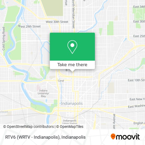 RTV6 (WRTV - Indianapolis) map