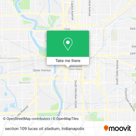section 109 lucas oil stadium map
