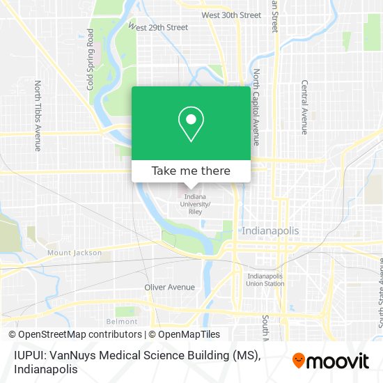 Mapa de IUPUI: VanNuys Medical Science Building (MS)