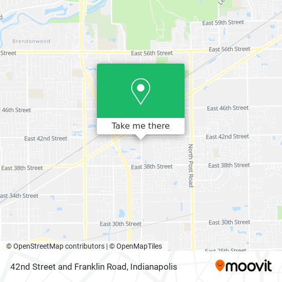 42nd Street and Franklin Road map