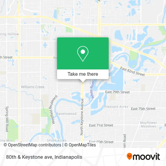 80th & Keystone ave map