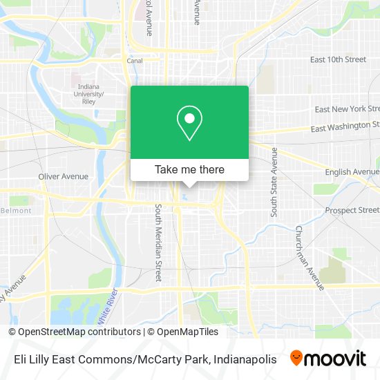 Eli Lilly East Commons / McCarty Park map