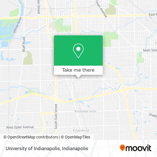 University of Indianapolis map