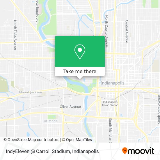 IndyEleven @ Carroll Stadium map