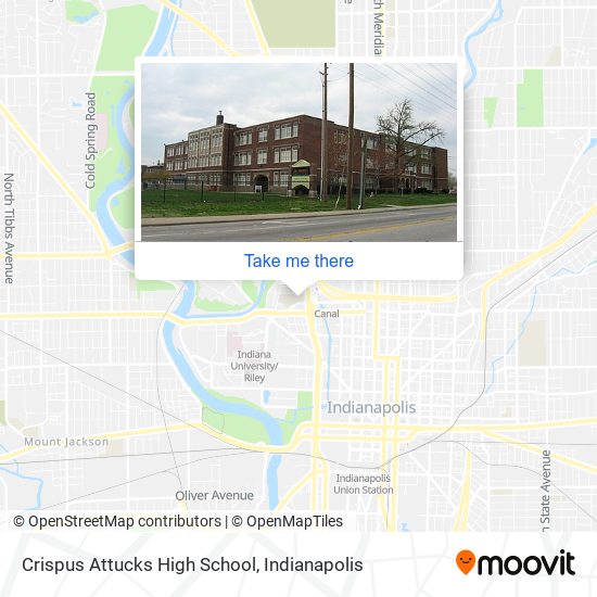 Crispus Attucks High School map