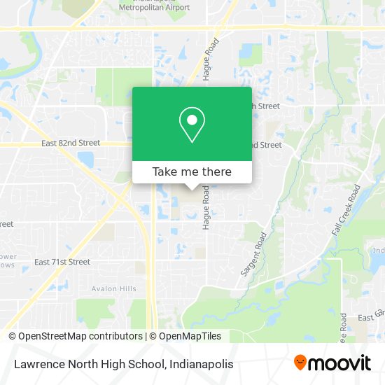 Lawrence North High School map