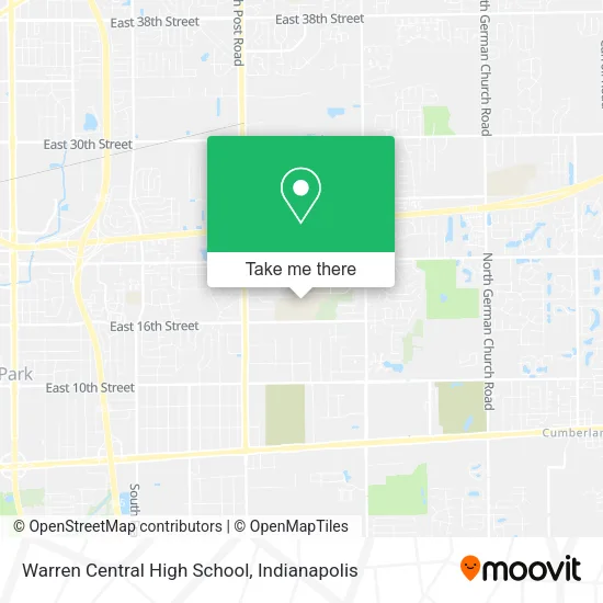 Warren Central High School map