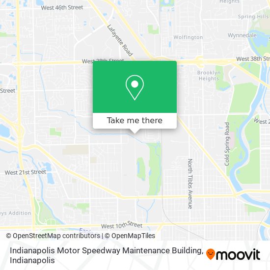 Mapa de Indianapolis Motor Speedway Maintenance Building