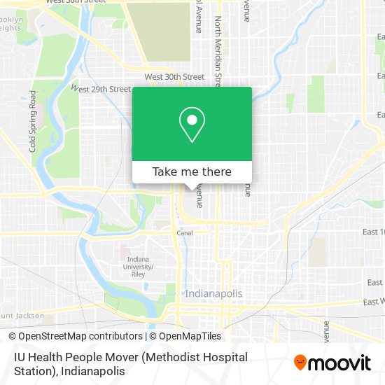Mapa de IU Health People Mover (Methodist Hospital Station)