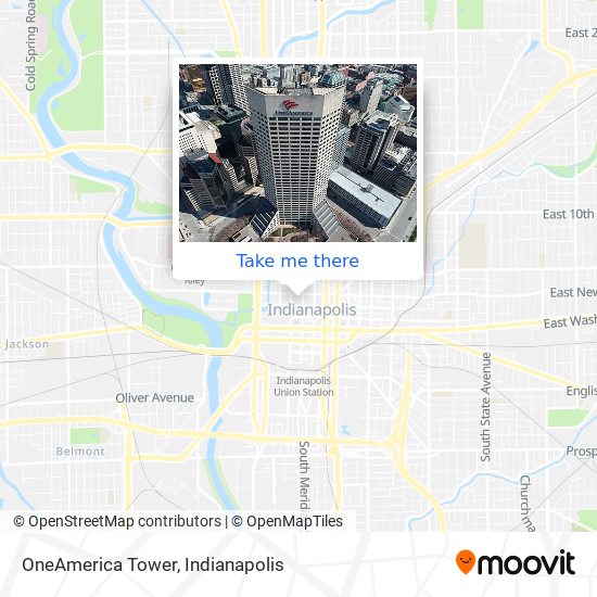OneAmerica Tower map