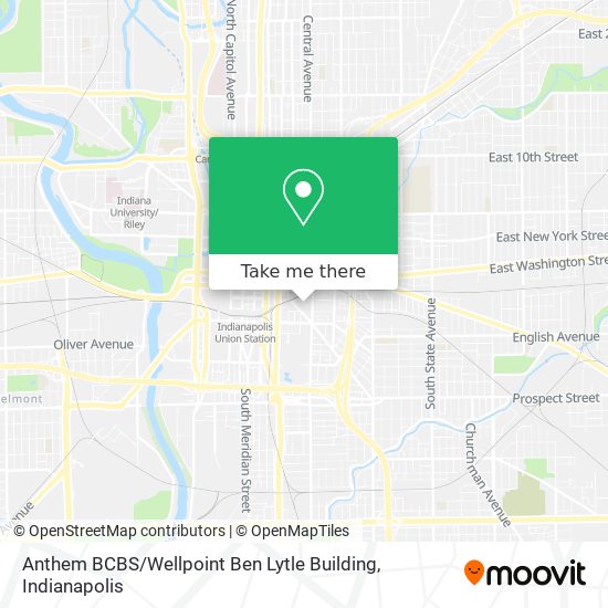 Mapa de Anthem BCBS / Wellpoint Ben Lytle Building