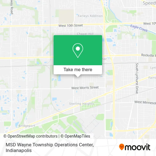 MSD Wayne Township Operations Center map