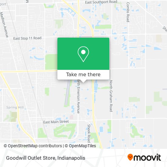 Mapa de Goodwill Outlet Store