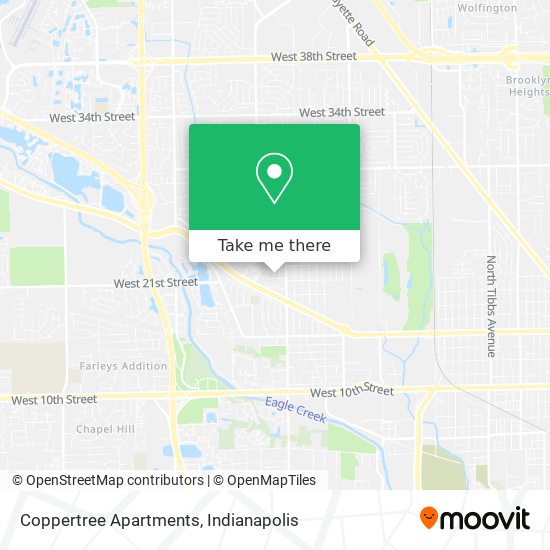 Mapa de Coppertree Apartments