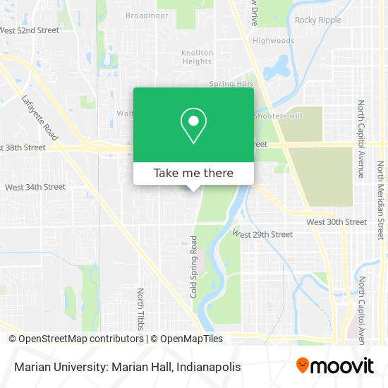 Marian University: Marian Hall map