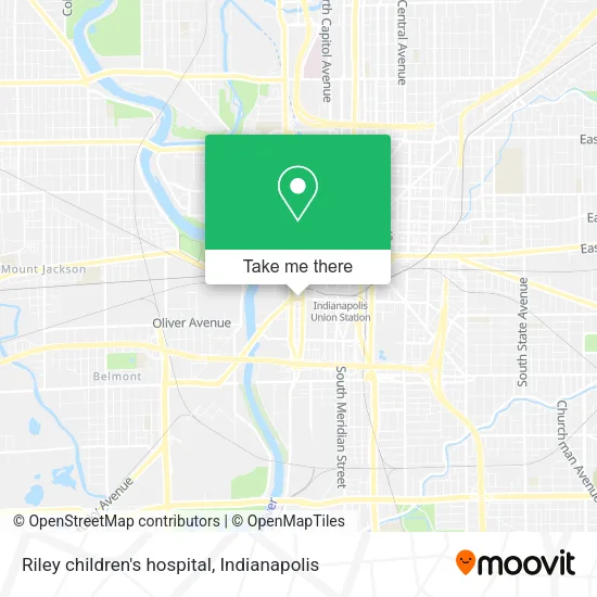 Riley children's hospital map