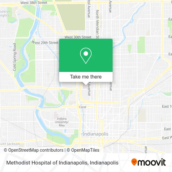 Mapa de Methodist Hospital of Indianapolis