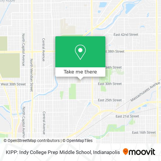 Mapa de KIPP: Indy College Prep Middle School