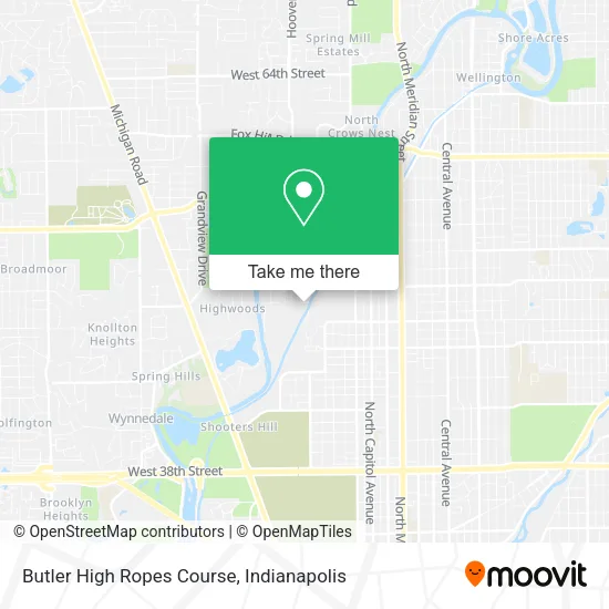 Butler High Ropes Course map
