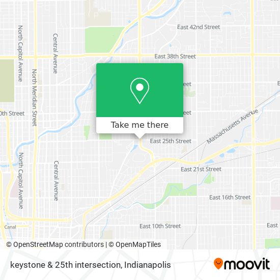 Mapa de keystone & 25th intersection