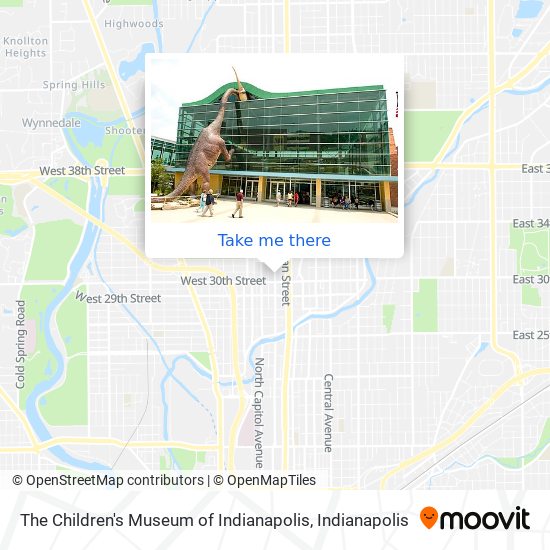 Mapa de The Children's Museum of Indianapolis
