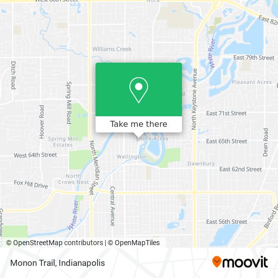 Monon Trail map