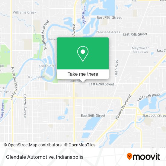 Glendale Automotive map