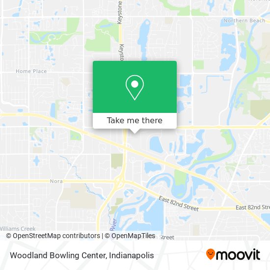 Woodland Bowling Center map