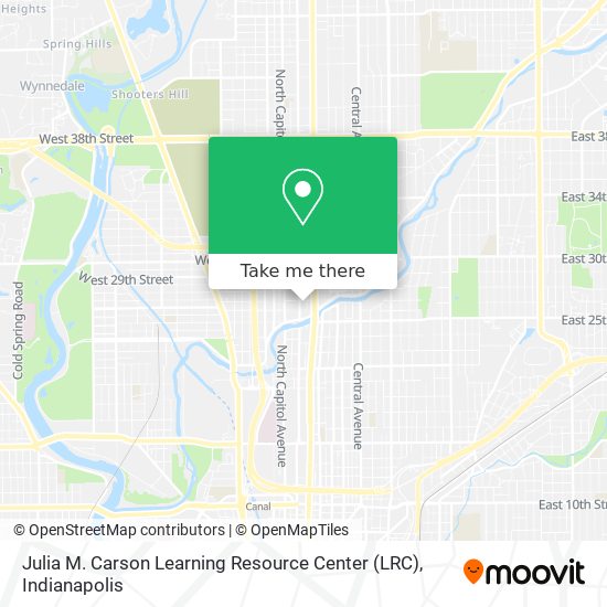 Mapa de Julia M. Carson Learning Resource Center (LRC)