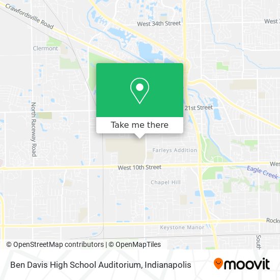 Mapa de Ben Davis High School Auditorium