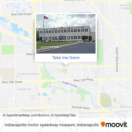 indianapolis motor speedway museum map